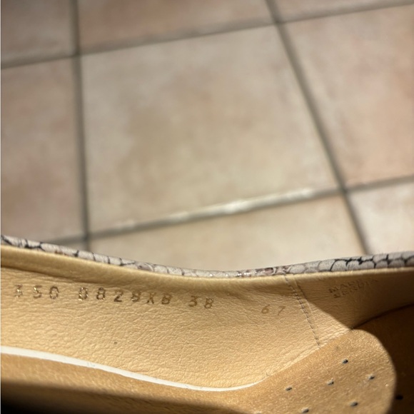 Geox Peep Toe Snakeskin Heels - Picture 3 of 4